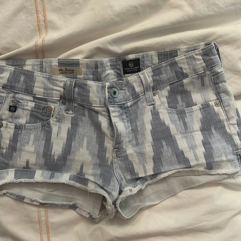 AG Adriano Goldschmied Daisy Low Rise Shorts Denim